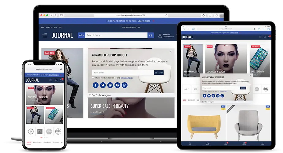 OpenCart Journal Türkçe Tema - 10